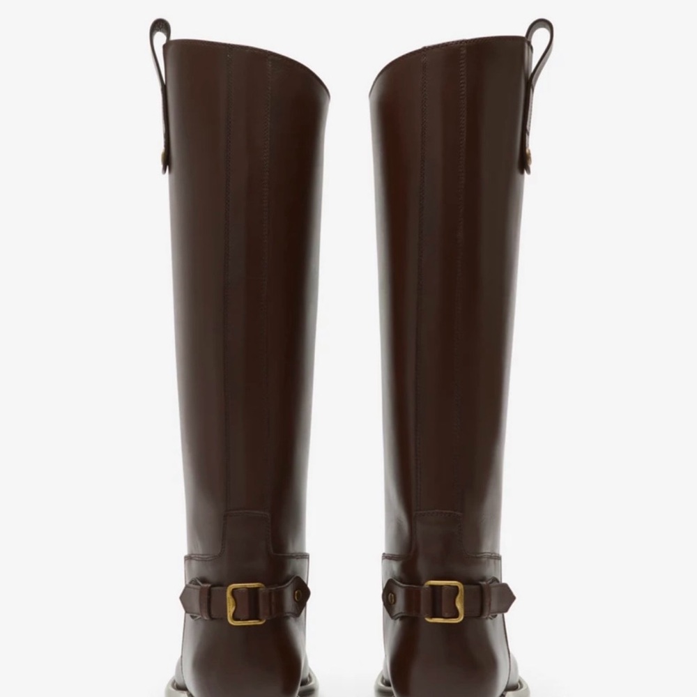 Burberry Brown Over the Knee Boots - Picture 5 of 14